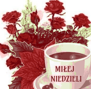 Róże i kawa miłej niedzieli